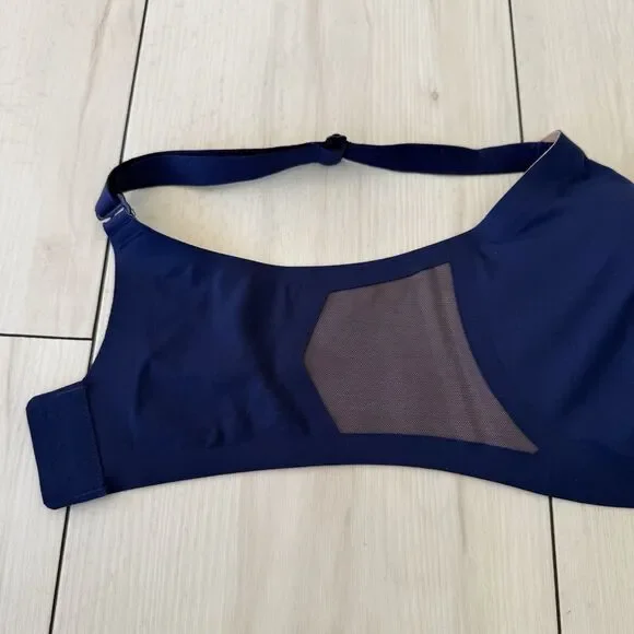 Honeylove Women Bra 36B/C Blue Crossover T Shirt Wireless Strap Adjustable - Picture 5 of 13